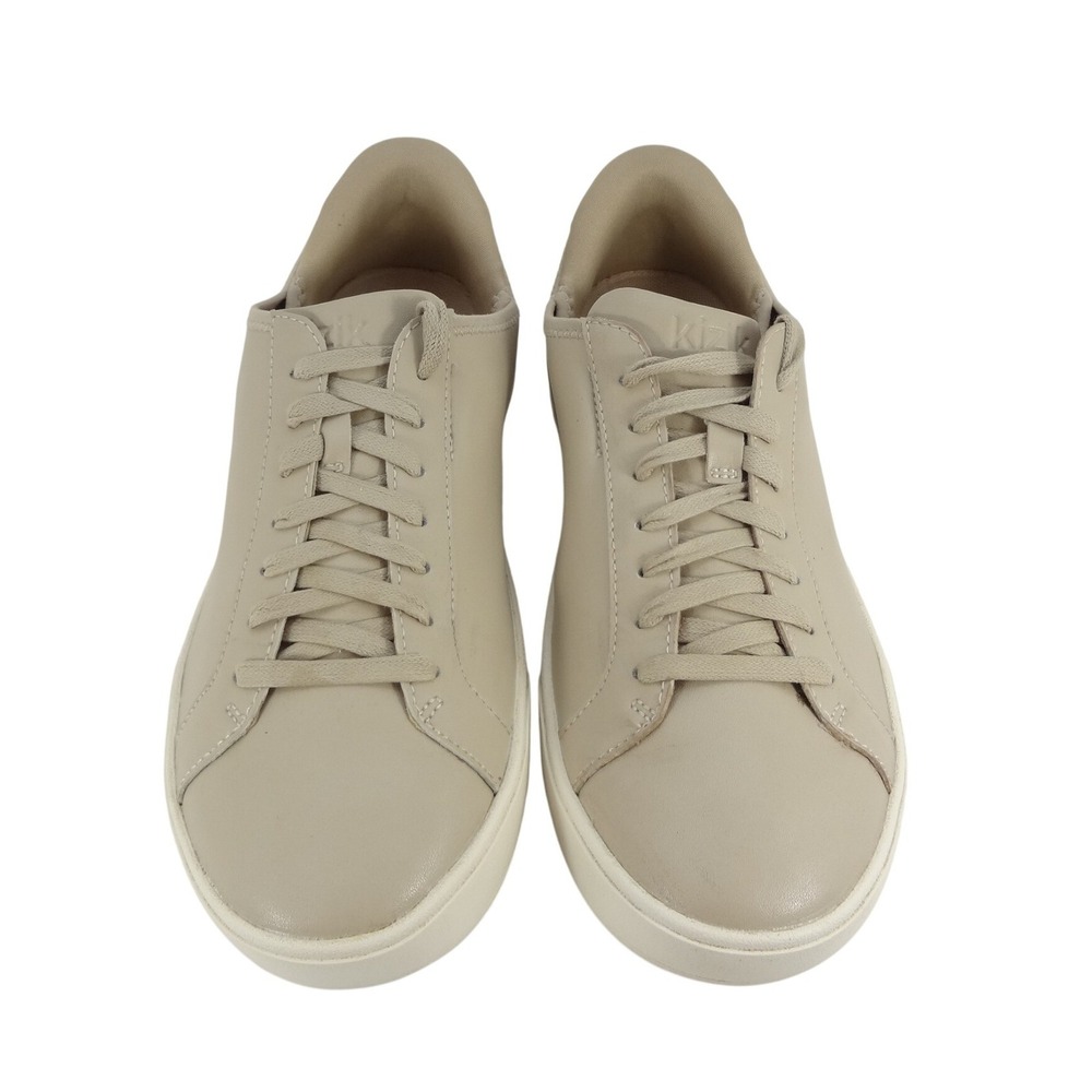 Kizik Irvine Plus Sneakers Women 8.5 Taupe Doeskin Hands-Free Slip On Leather - Picture 5 of 10
